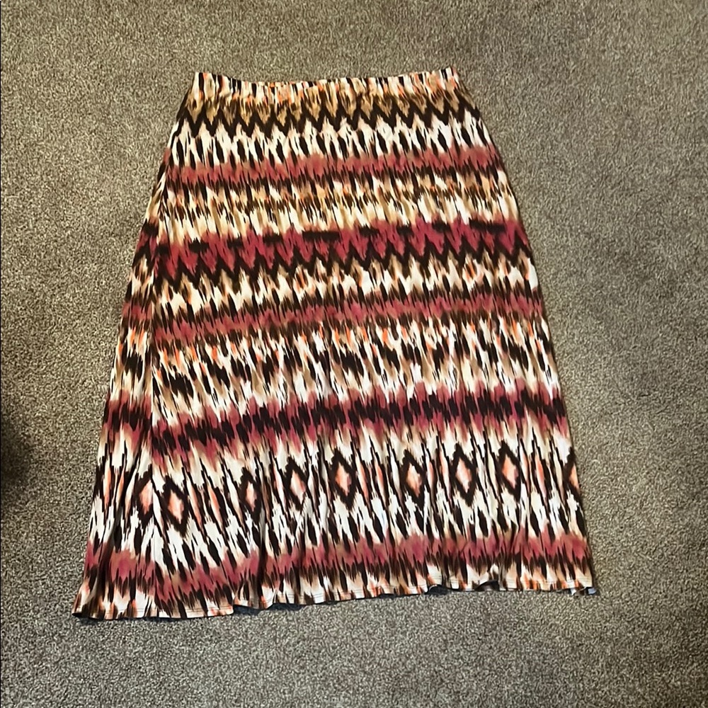 Chico's Vibrant Patterned Maxi Skirt